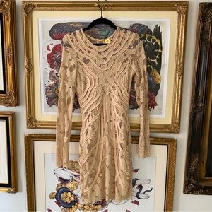 H&M Nude lace bodycon corset dress coquette balletcore Valentine’s Day